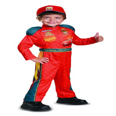 Disguise Cars 3 Lightning McQueen Classic Toddler Costume, Red, Small (2T)