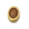THE FLATTOP - BRASS INDIAN HANDMADE EDC SPINNING TOP - MADE IN THE USA - Gifts for Men view 1