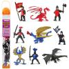 Safari Ltd Knights & Dragons TOOB - 9 Mini Figurines with Knights, Drake, Tiamat, Wyvern, and Peluda Dragon - Toy Figures for Boys, Girls & Kids Ages 3+ view 1