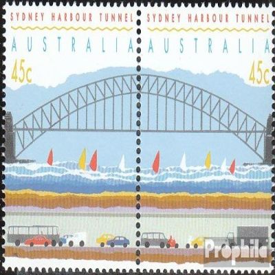 Australia 1318C-1319C Couple (Complete.Issue.) unmounted Mint/Never hinged ** MNH 1992 Opening of Hafentunnels (Stamps for Collectors) Cars/Road Traffic
