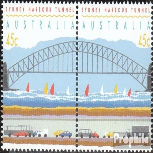 Australia 1318C-1319C Couple (Complete.Issue.) unmounted Mint/Never hinged ** MNH 1992 Opening of Hafentunnels (Stamps for Collectors) Cars/Road Traffic