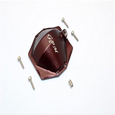 Axial SMT10 Grave Digger (AX90055) Upgrade Parts Aluminum Front/Rear Cover For Original Axle Housing - 1Pc Set Brown