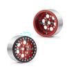 RCLIONS Aluminum Alloy 2.2inch Beadlock Wheels Rims 35mm for 1/10 Scale Crawler RC Car Wraith -Pack of 4pcs (Red) view 2