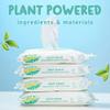 Kinder by Nature Plant Based Baby Wipes - 100% Biodegradable & Compostable, 224 Count (4 Packs of 56) - 99% Plant-Based Ingredients, Plastic-Free Wipes view 2