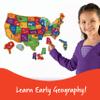 Learning Resources Magnetic U.S. Map Puzzle - Educational Map of The United States of America, Geography Matching Games, Kids Homeschool and Classroom Must Haves, Gifts for Boys and Girls view 2