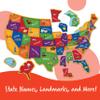Learning Resources Magnetic U.S. Map Puzzle - Educational Map of The United States of America, Geography Matching Games, Kids Homeschool and Classroom Must Haves, Gifts for Boys and Girls view 3