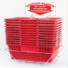 Plastic Shopping Basket Retail Grocery Store Cart Lightweight Set of 12 Red NEW view 1