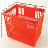 Plastic Shopping Basket Retail Grocery Store Cart Lightweight Set of 12 Red NEW view 2