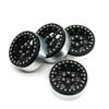 RCLIONS Aluminum Alloy 2.2inch Beadlock Wheels Rims for 1/10 Scale RC Crawler Car Axial Wraith-Pack of 4pcs (Black) view 1