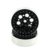 RCLIONS Aluminum Alloy 2.2inch Beadlock Wheels Rims for 1/10 Scale RC Crawler Car Axial Wraith-Pack of 4pcs (Black) view 4