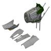 Eduard EDB632091 Brassin 1:32-Mosquito FB Mk.VI Right Engine (Tamiya) kit, Various view 1