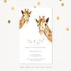 Animal Birthday Party Invite, Woodland Party Invitation, Giraffe Invitation, Kids Birthday view 4