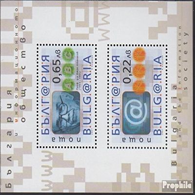 Bulgaria block246 (Complete.Issue.) unmounted Mint/Never hinged ** MNH 2001 Bulgaria and The Informatik (Stamps for Collectors)