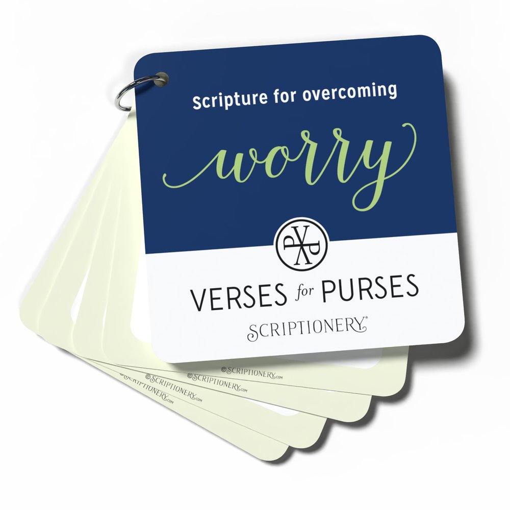 Bible Verse Cards for Overcoming Anxiety, Worry, and Fear  Inspirational Scripture Memory Cards for Purses (Daily Devotional)