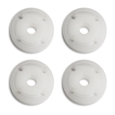 Team Associated TC7.1 Shock Pistons, 4x1.1G, Sterling Silver 31748