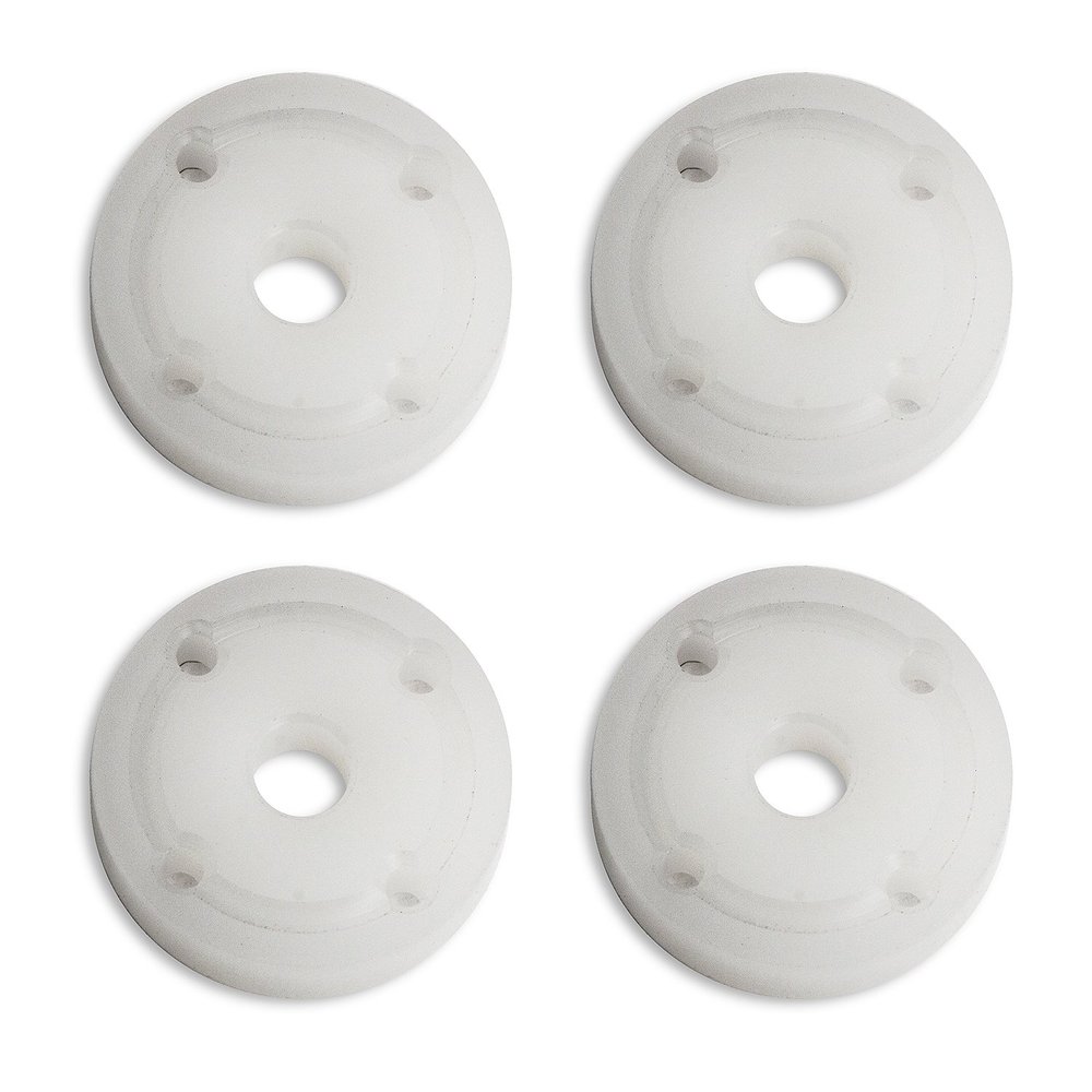Team Associated TC7.1 Shock Pistons, 4x1.1G, Sterling Silver 31748