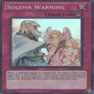 Yu-Gi-Oh! - Solemn Warning (CT08-EN015) - 2011 Collectors Tins - Limited Edit... by YuGIOH