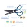 Pelikan Griffix School Scissors for Right-Handed/Left-Handed Users For Right-Handers Value not found blue view 4