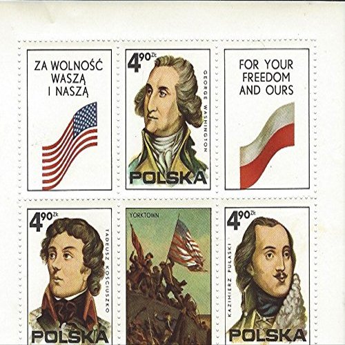 A Complete of 3 Polish Commemorative Stamps: Your Freedom is our Freedom (4,90 zloty)