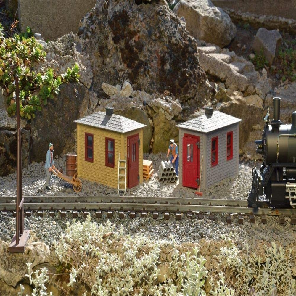 Piko 62718 G Track Building Huts 2 Piece  Rail Vehicle