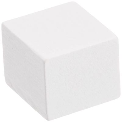 White 14mm Wooden Cubes (Approx. 100 Pieces)