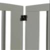 BarkWood Freestanding Wood Pet Gate - 4 Panel Expansion - Large - 36"H - Grey Finish view 2