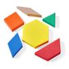hand2mind Foam Pattern Blocks, Foam Shapes, Geometric Shapes for Kids, Pattern Play, Toddler Pattern Blocks, Shapes for Kindergarten, 3D Shapes Manipulatives, Sorting Math (Set of 100) view 1