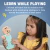 Constructive Playthings 6-Piece Expression Plush Baby Dolls Set for Social Emotional Learning, Plush Multicultural Sensory Cloth Babies Toy Set, Multicolor view 3