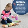 Constructive Playthings 6-Piece Expression Plush Baby Dolls Set for Social Emotional Learning, Plush Multicultural Sensory Cloth Babies Toy Set, Multicolor view 4