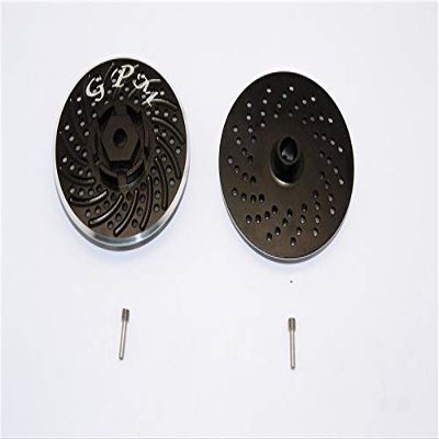 GPM For HPI Savage XL Flux Upgrade Parts Aluminum Wheel Hex Claw With Brake Disk - 2Pcs Set Black