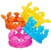 2 ASST COLOR GIANT SIZE INFLATABLE KING/QUEEN BLOWUP CROWNS view 1