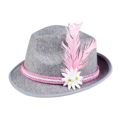 Boland 10117554 Oktoberfest Women's Hat, Pink, One Size