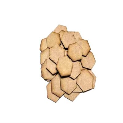 40mm Hexes MDF Wooden Bases (x10) Laser Cut Crafts Blanks FAST SHIPPING US SELLER