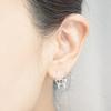 Silver Deer Cutout Earrings view 2