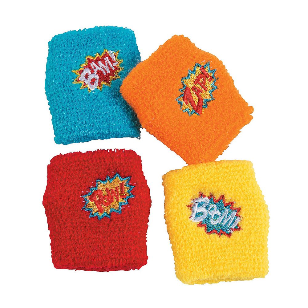 Fun Express SUPERHERO WRISTBAND ASSORTMENT - Jewelry - VBS Vacation Bible School Supplies/Decor - 12 Pieces