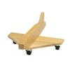 Constructive Playthings Solid Hardwood Airplane with 14" Wingspan, 2" Non-Marking Rubber Wheels and Steel Axle view 1