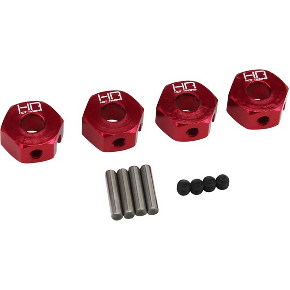 Hot Racing ATF10A02 12mm Alum Wheel Hub Adapters (4): 1/10 Granite Senton BR