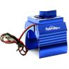 Powerhobby Aluminum Motor Heatsink + Cooling Fan For 1/8 Size Motors Blue fits : Castle Creations 2200kv + 2650KV Motors, Dynamite, Hpi, Novak, Trinity, Arrma Nero, Kraton, Fazon, Outcast, Tekin, view 2