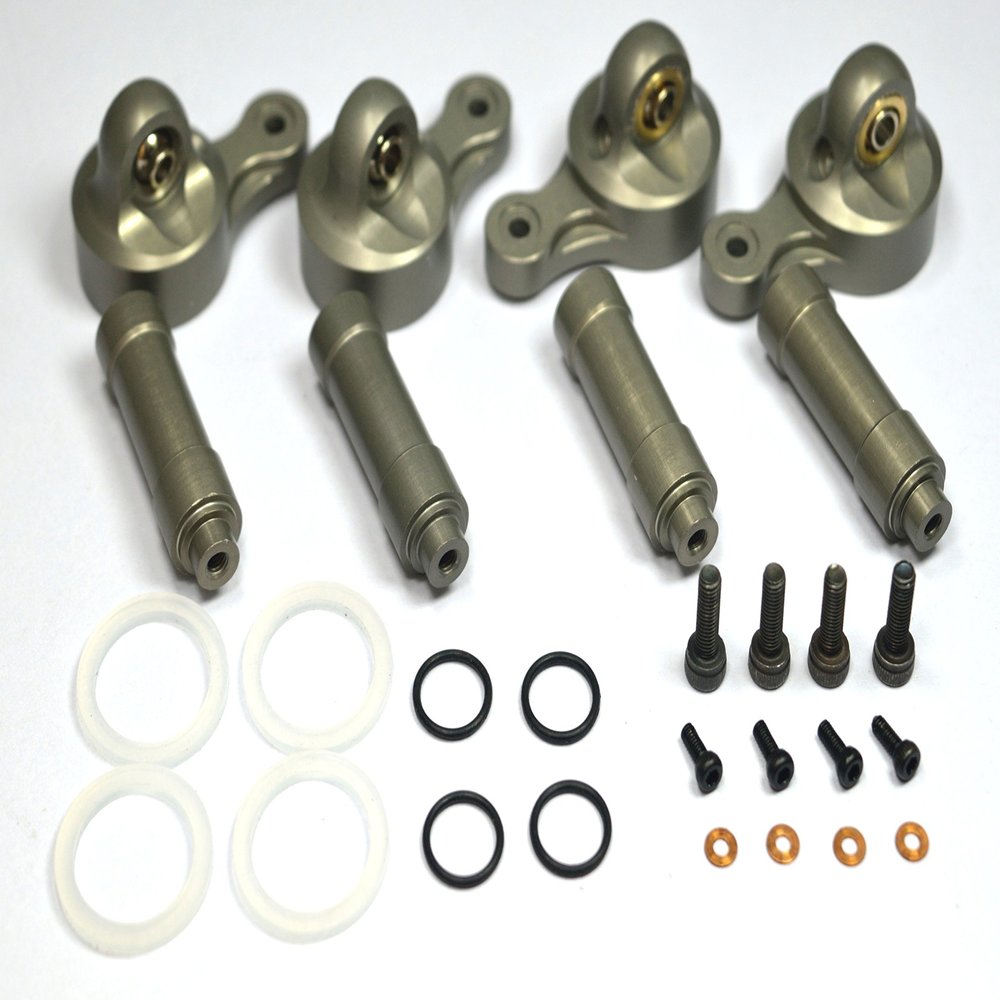 Dhawk Racing Aluminum Piggyback Shock Caps Hard Anodized for Axial Yeti XL 90032 90038