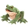 Folkmanis Toad Hand Puppet, Green/Light Tan view 1