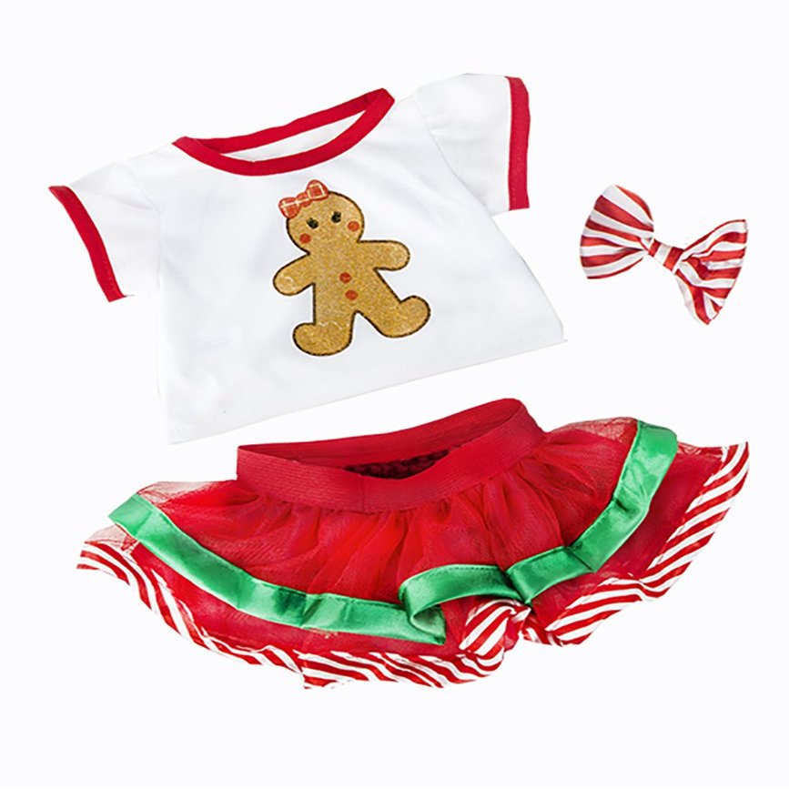 Teddy Mountain Christmas Gingerbread Outfit Teddy Clothes to fit 15-16 inches (40cm) Build a Bear