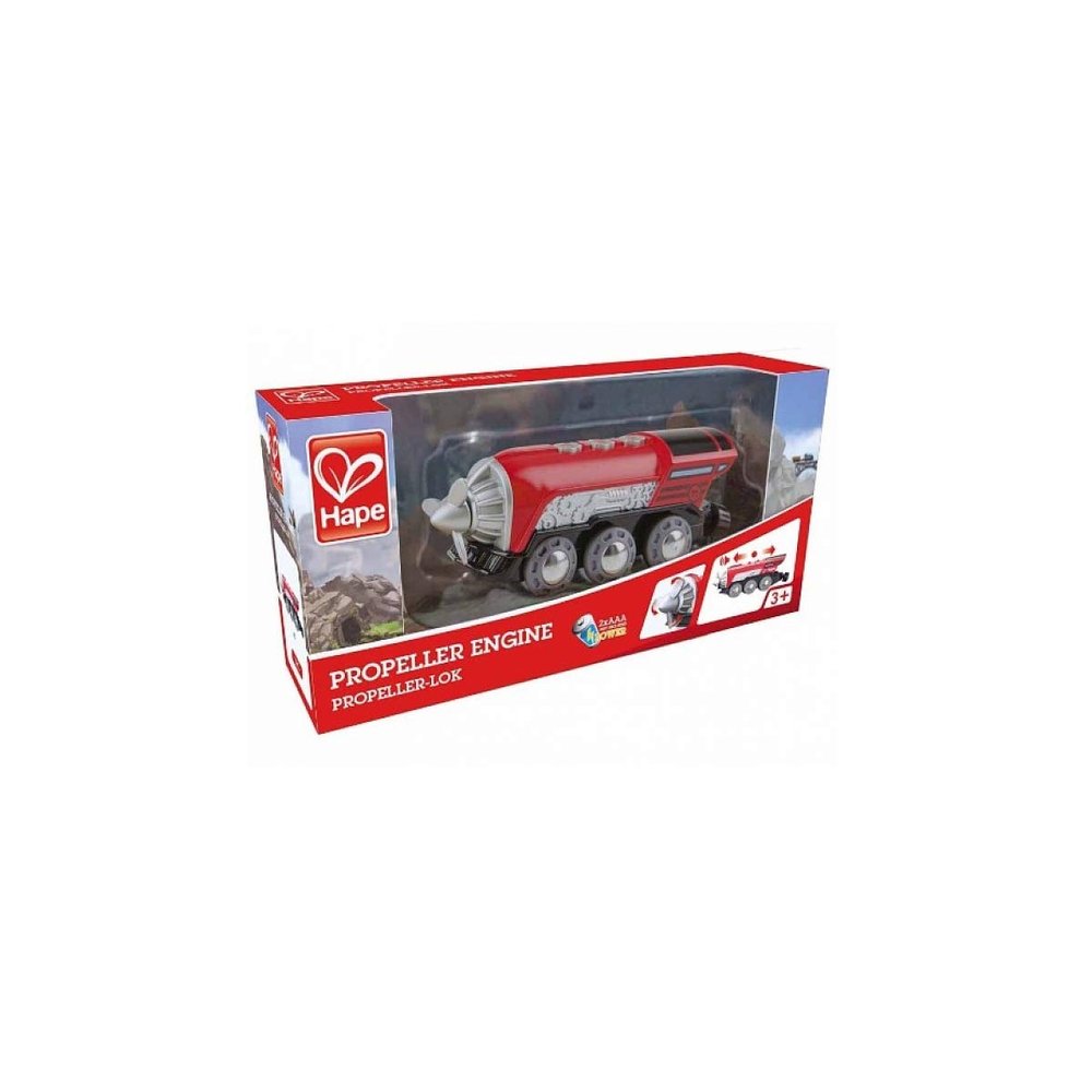 Hape Kids Wooden Railway Propeller Steam Engine
