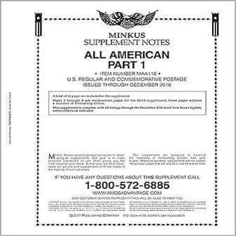 2016 Minkus All American Supplement Part 1