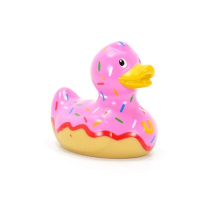 Donut (mini) Rubber Duck Bath Toy by Bud Duck | Elegant Gift Packaging Do not Worry be Happy! | Child Safe | Collectable