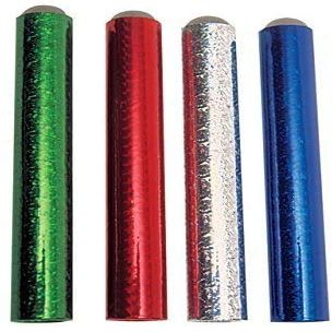 Toysmith 8.5 Metallic Mylar Marble Kaleidoscopes Red, Blue, Green, Gold, Silver & Purple Complete Party Set Bundle - by Toysmith