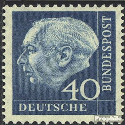 FRD (FR.Germany) 260y R with red Counting Number, floureszierendes Paper unmounted Mint/Never hinged ** MNH 1956 Heuss (Stamps for Collectors)