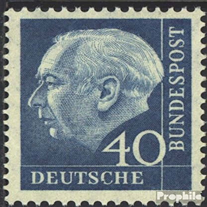 FRD (FR.Germany) 260y R with red Counting Number, floureszierendes Paper unmounted Mint/Never hinged ** MNH 1956 Heuss (Stamps for Collectors)