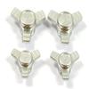 Dhawk Racing Aluminum Wheel Lock Offs Silver for Team Associated RC10 6192 view 1