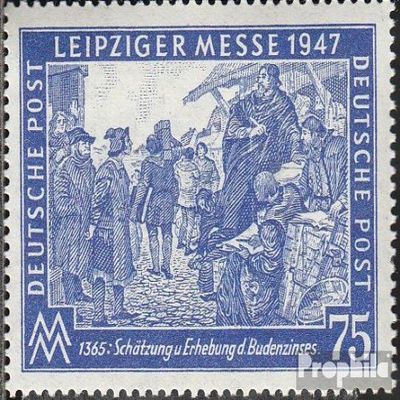 Allied cast.-Community.Issue. 966IX, White riss Through Brand Image (Field 2) unmounted Mint/Never hinged ** MNH 1947 Leipzig Fair (Stamps for Collectors)