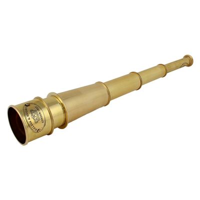18 Inch Full Brass Vintage Telescope, Excellent for Gifting and Home Decor Rustic Vintage Home Decor Gifts